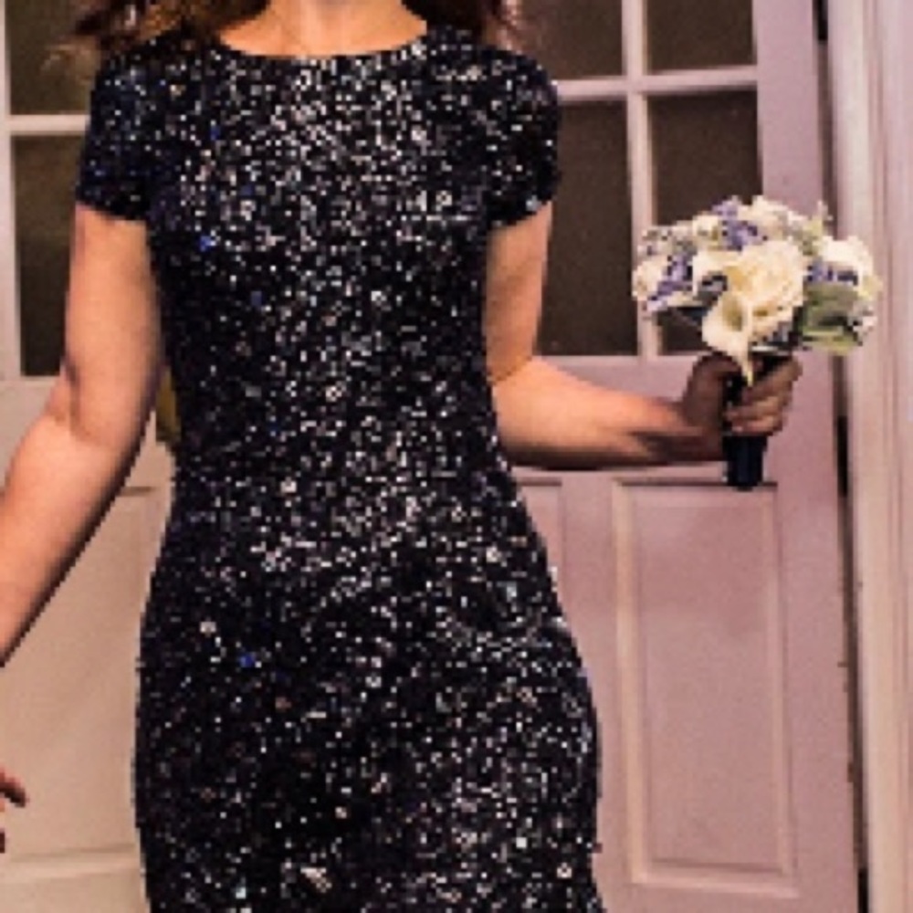 Adrianna Papell sequin dress